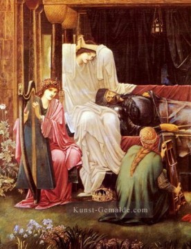  Schlaf Galerie - Der letzte Schlaf Arthur in Avalon Präraffaeliten Sir Edward Burne Jones